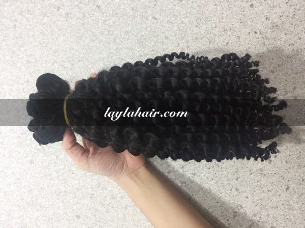 14 inchese curly weave Cambodian and Vietnamese hair-Laylahair