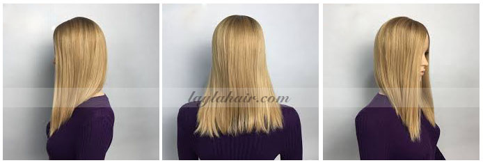 24 inch Real human hair topper extensions hairtyles