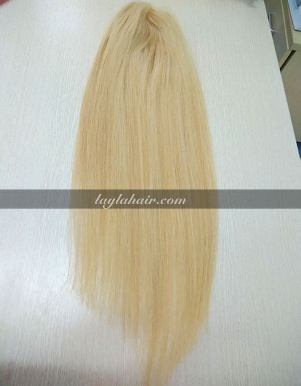 26-Inch-Blonde-Clip-in-Straight-Hair-Topper-with-bangs