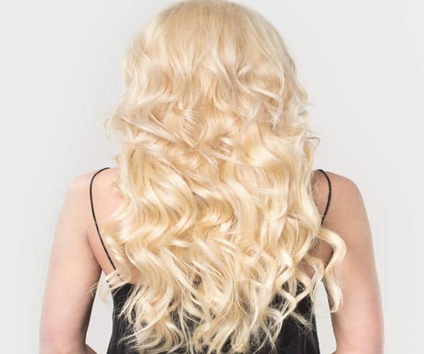 Ash Blonde Hair Extensions Vietnamese Remy Human Hair