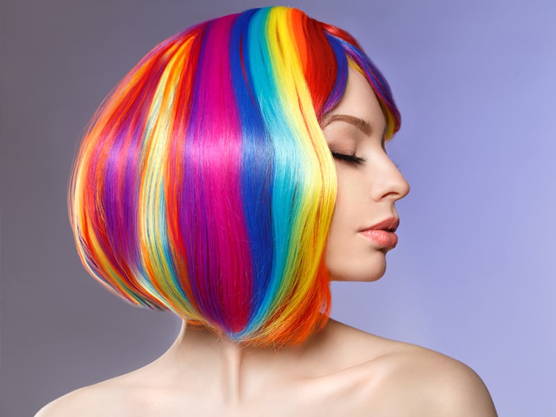 colorful hair wigs