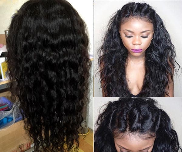 wet and wavy lace front wigs