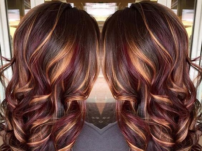 Red Highlights In Brown Hair Hairstyles Exclusive Guides From