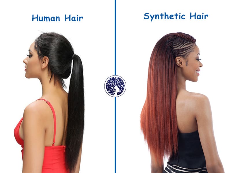 human hair extensions vs synthetic