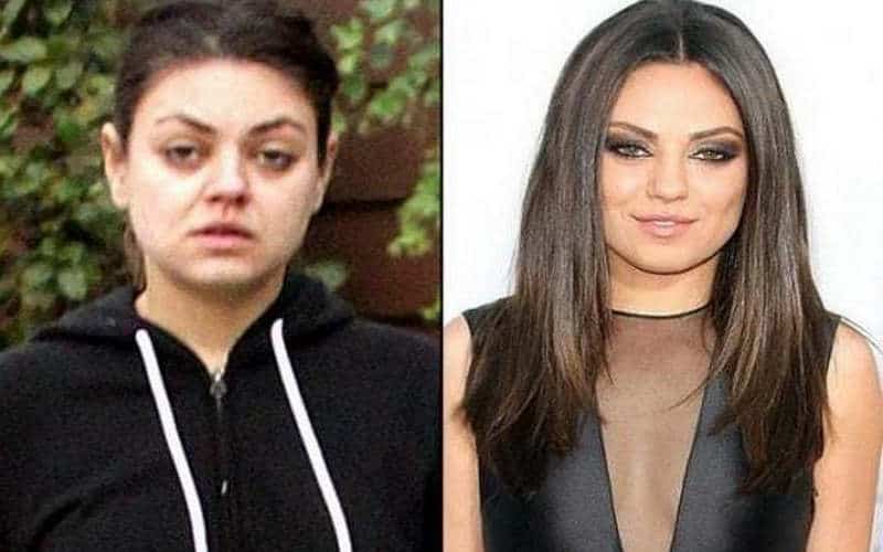 celebrities long without makeup