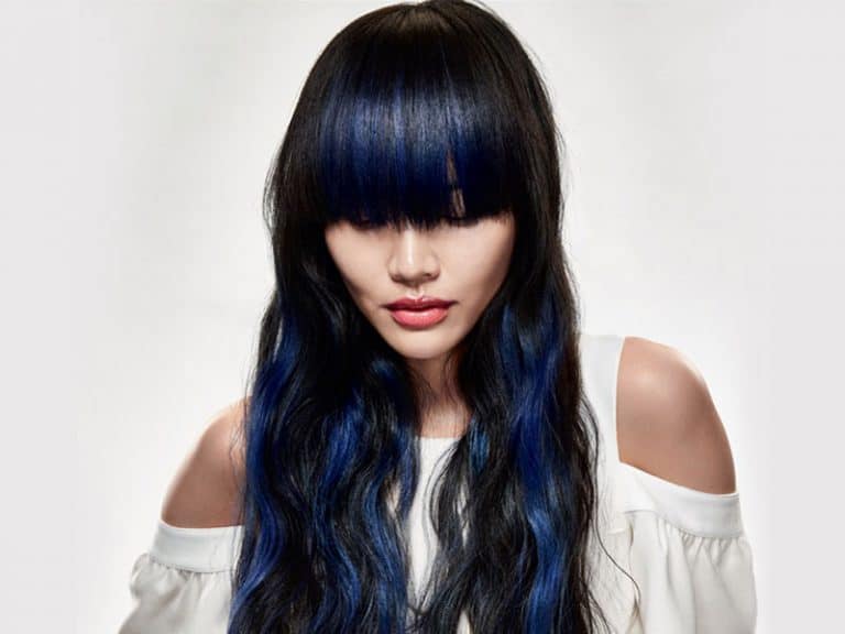 permanent navy blue hair color