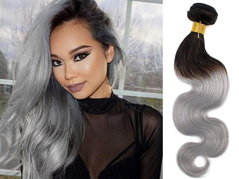 Amp Up Your Hotness With These 10 Grey Ombre Hair Extensions