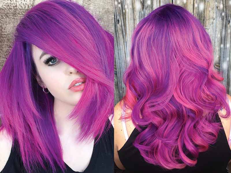 Top 68 Hottest Purple Hair Color You'll Be Wanting In 2020.