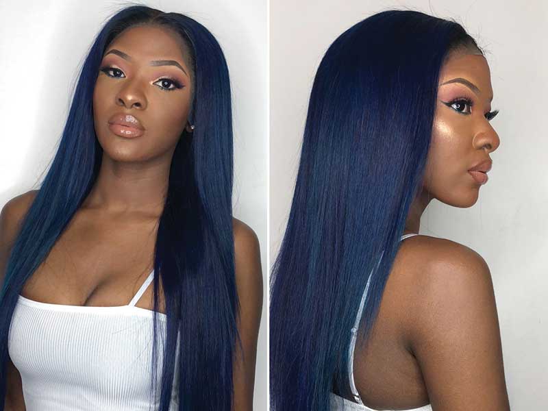 Custom Blue Hair Wigs - wide 8
