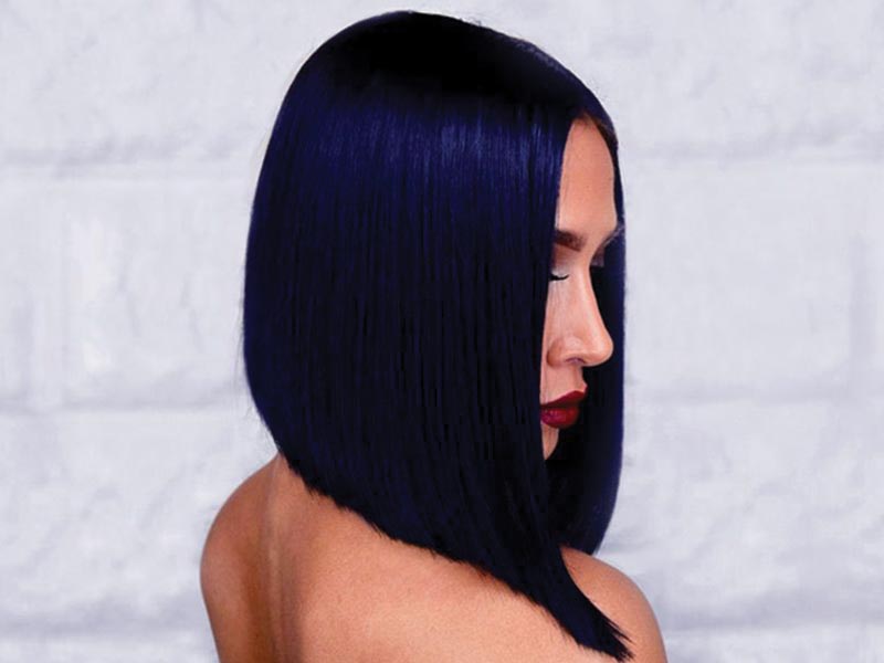 1. "Navy Blue Short Hair" - wide 3