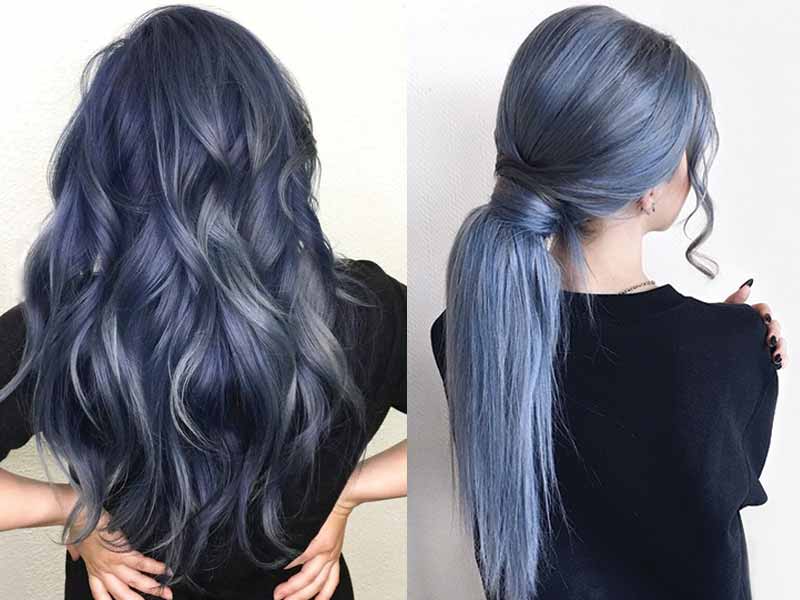 Blue Grey Hair Color Ideas - wide 1
