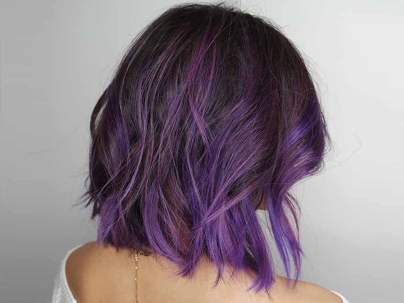 12 Most Fantastic Purple Hair Highlights To Copy Asap