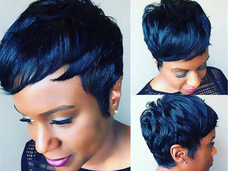 3. 25 Short Dark Blue Hairstyles to Try Right Now - wide 11