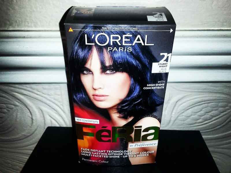 l'oréal blue hair dye