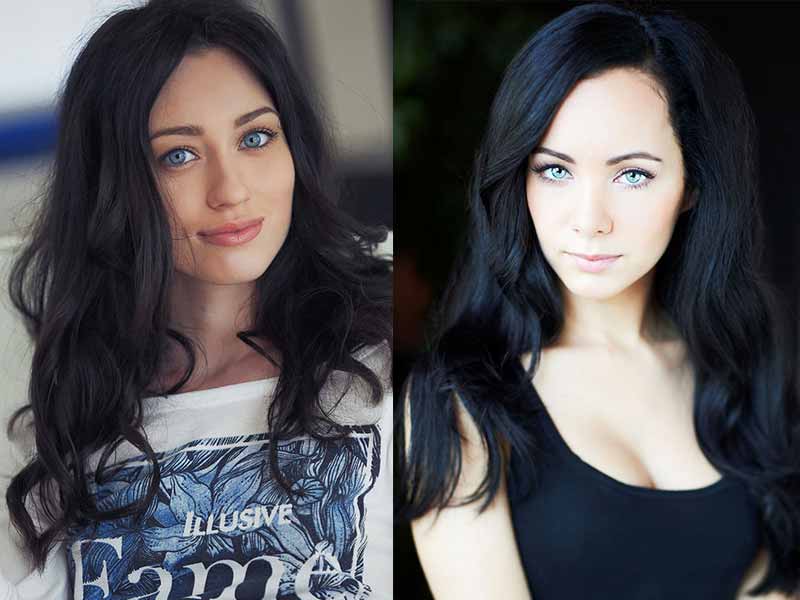 Black hair and blue eyes combination - wide 9