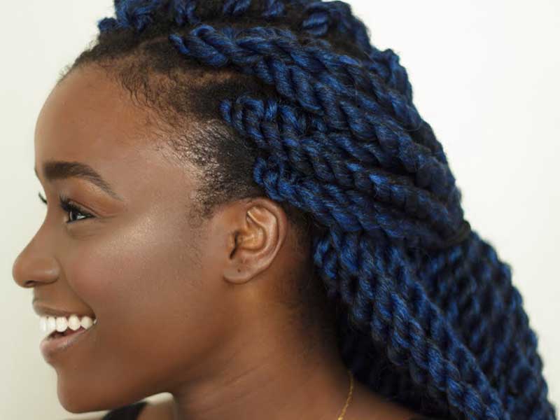 1. Blue Ombre Braiding Hair Extensions - wide 2