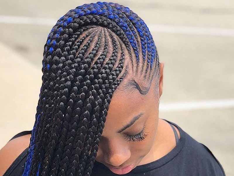 Midnight Blue Synthetic Hair Braiding - wide 5