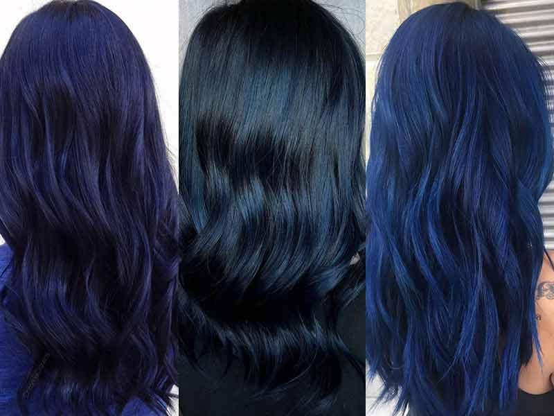 3. "Navy Blue and Purple Dip Dye Hair" - wide 10