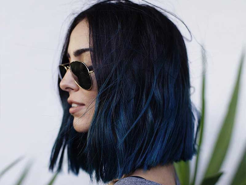 Navy Blue Ombre Hair - wide 2