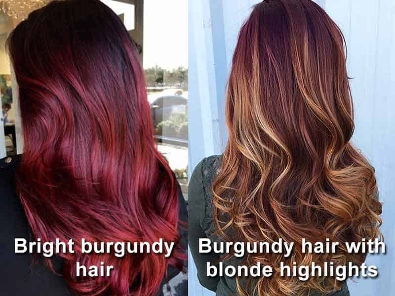 Burgundy And Blonde Hair