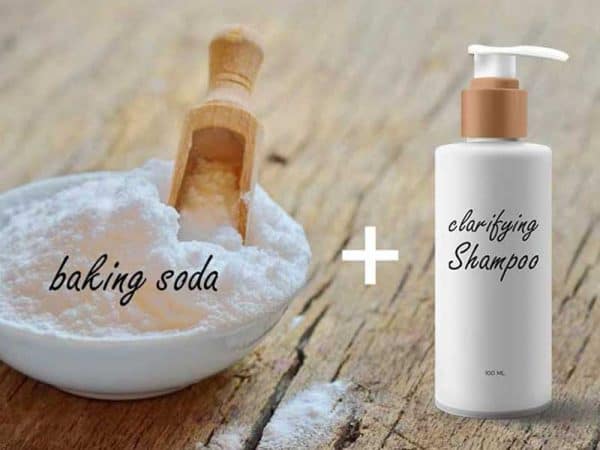 clarify hair with baking soda