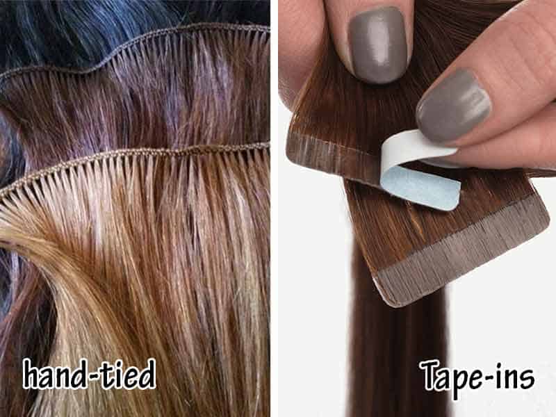 HandTied Extensions Vs TapeIn A Quick Comparison