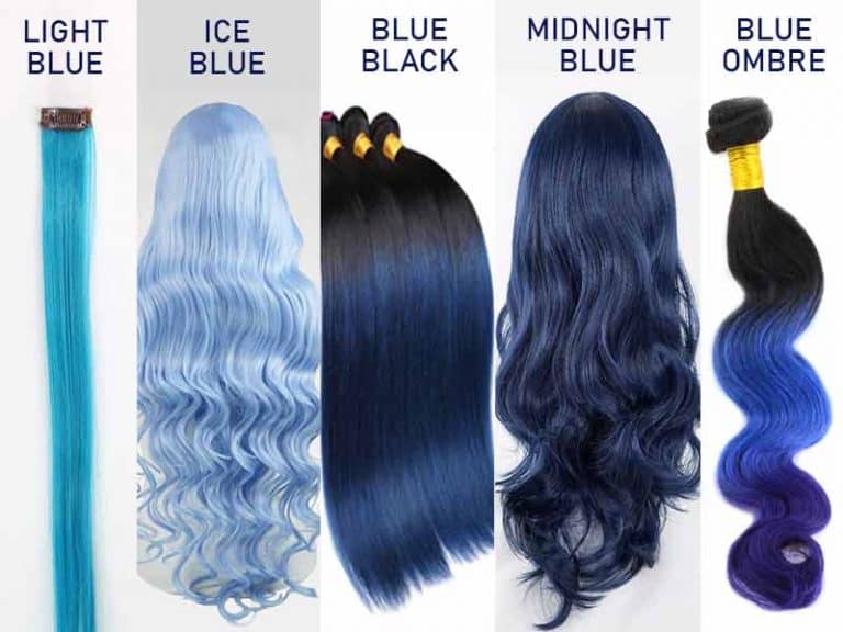Midnight Blue Hair Extensions for Asian Hair - wide 6